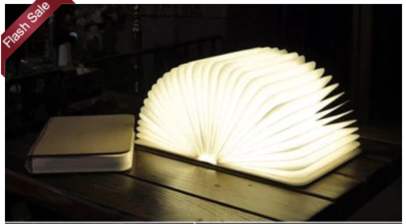 Creative Flip Book LED Nightlight Just $22.99 Shipped! Perfect For A Home Library!