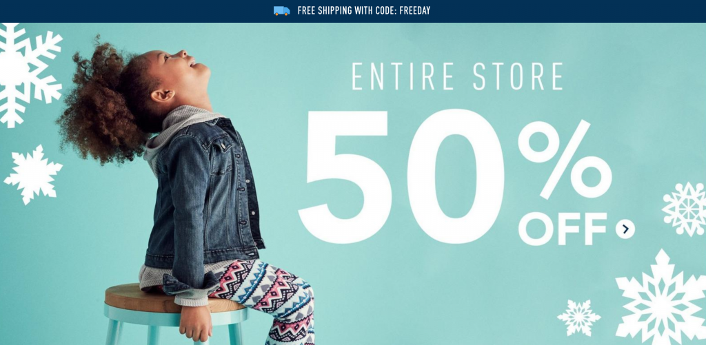 50% Off The Entire Store, Including Clearance, & FREE Shipping At Gymboree!