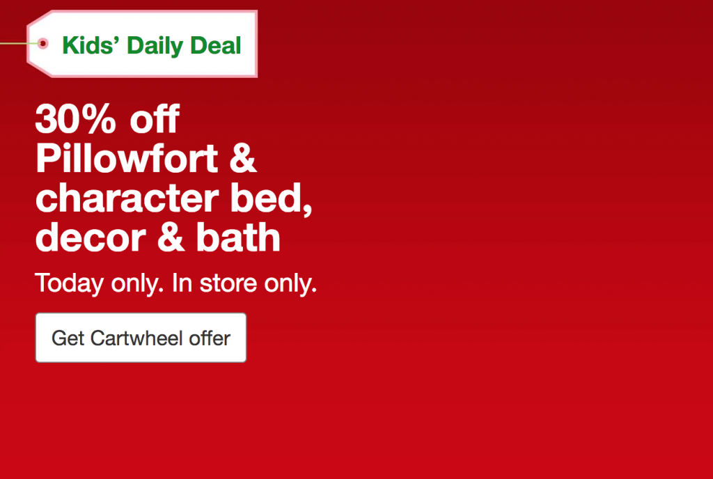 30% Off PillowFort & Character Bed, Decor & Bath Items At Target Today Only!