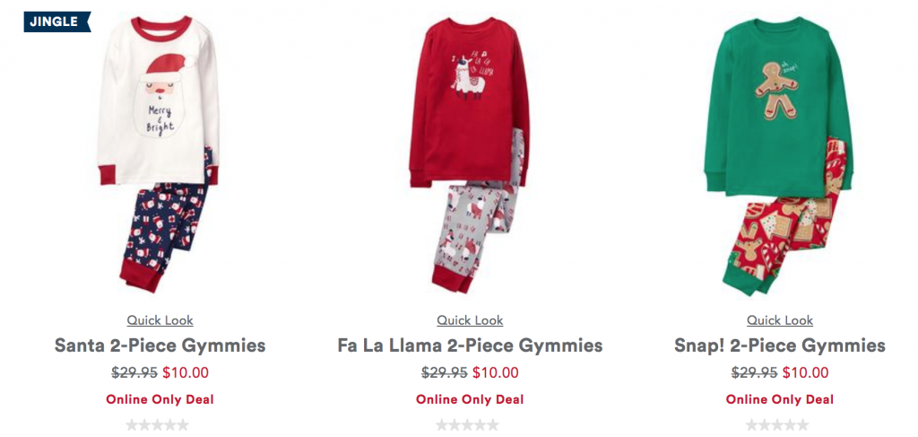 $5.00 Steals, $10 Gymmies, & $13 or Less Holiday Shop! Plus, FREE Shipping Online Only at Gymboree!