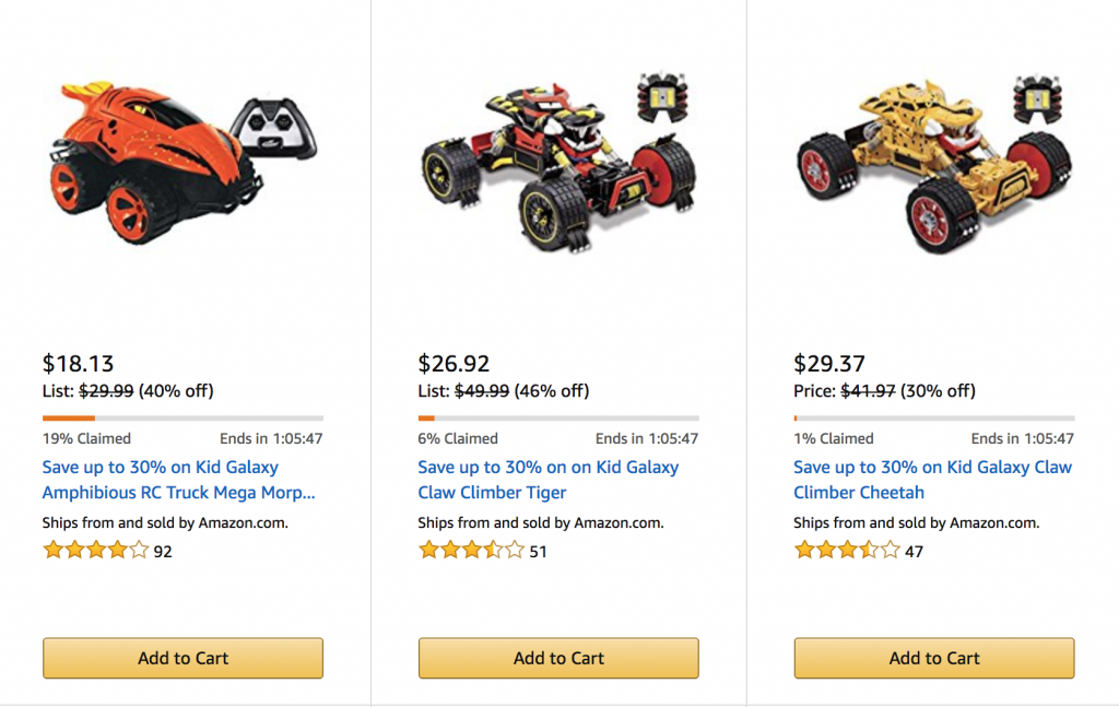 Kid Galaxy RC Trucks On Lightning Deal For As Low As $18.13! Ends In One Hour!