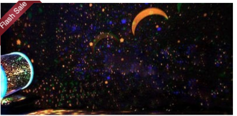 Starry Star LED Light Projector Just $ 5.99! Fun Decor or Night Light!