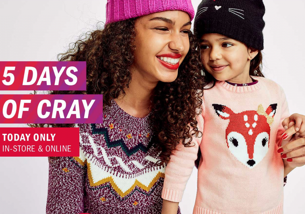 50% Off Every Single Sweater Today Only At Old Navy!