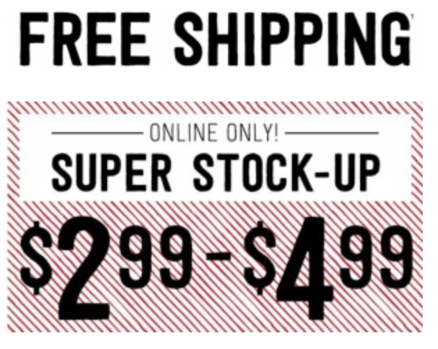 FREE Shipping & Super Stock-Up Sale At Crazy 8! Prices As Low As $2.99!
