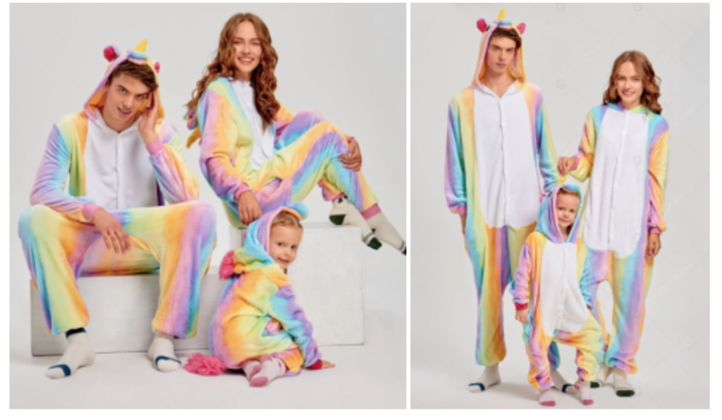 Rainbow Unicorn Onesie Pajamas For The Whole Family Just $12.77 Shipped!
