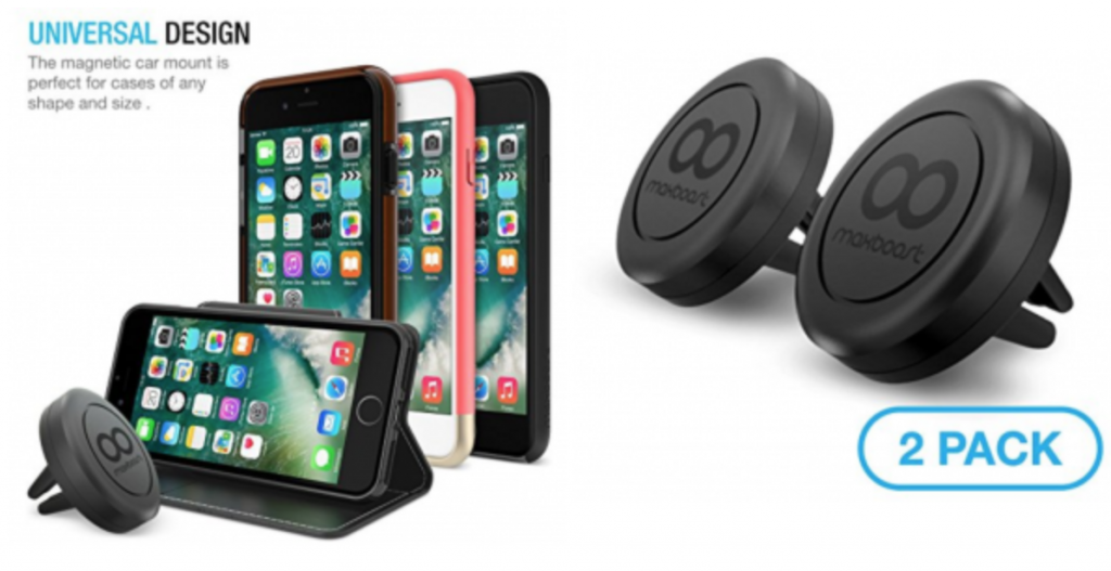Universal Air Vent Magnetic Mount/Holder for Smartphone 2-Pack Just $7.99!