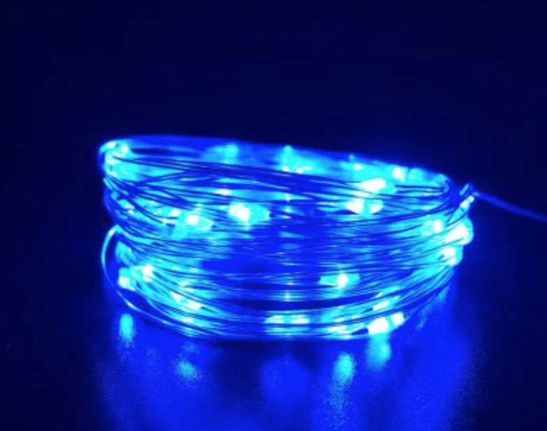 50 LED 5M Blue String Lights Just $1.11 Shipped!
