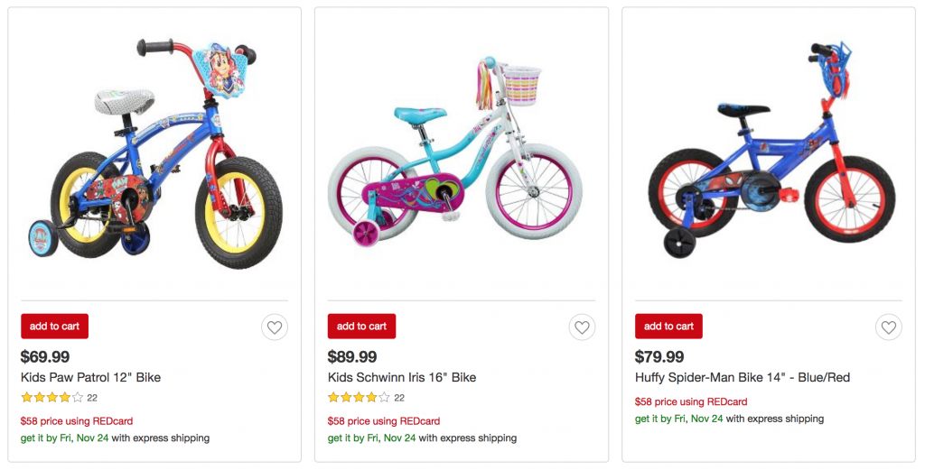 Kid 12″, 14″, & 16″ Bikes Just $58.00! Huffy, Schwinn, & Dynacraft! (Reg. $79-$89)