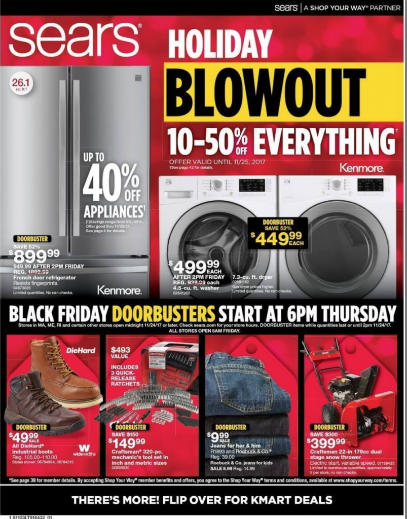 Sears Doorbuster Black Friday Deals Are LIVE!!! HURRY!!!