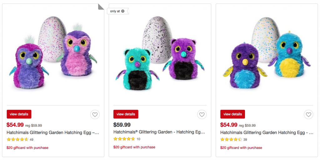 Hatchimals Glittering Garden $54.99 Plus $20 Target Gift Card With Purchase! (Limit 2)