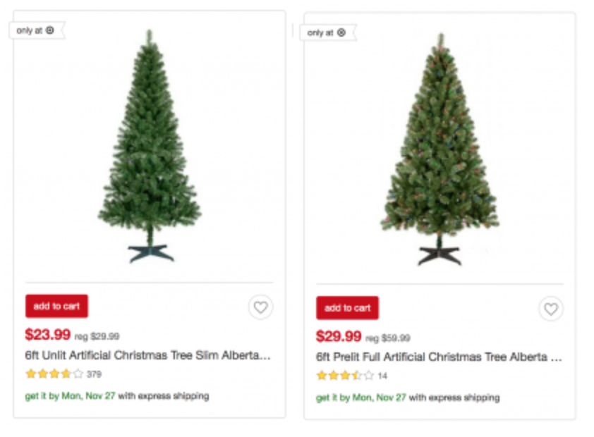 Wondershop 6-ft. Alberta Spruce Pre-Lit Tree As Low As $23.99!