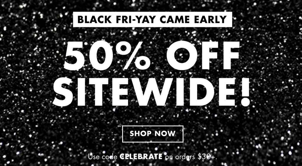 e.l.f Cosmetics Black Friday Is Live! Take 50% Off Orders of $30 Or More!