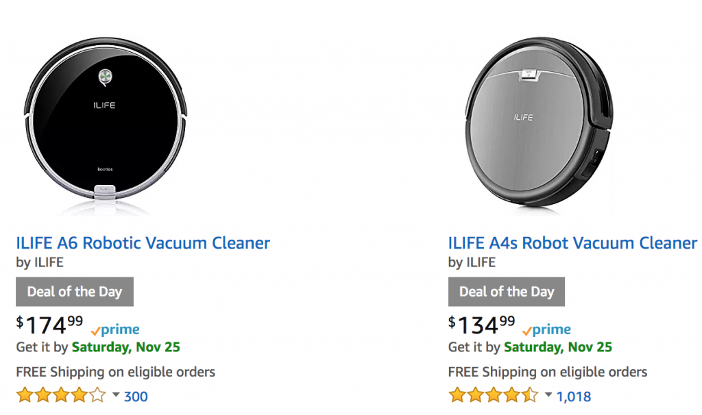 iLife Robot Vacuums As Low As $134.99 Today Only!