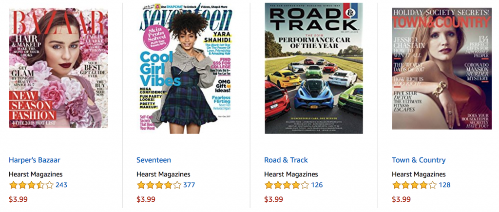 $3.99 12-Month Magazine Subscriptions Today Only On Amazon!