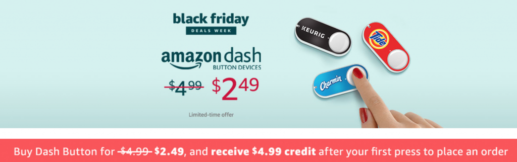 50% Off Select Dash Buttons Just $2.49! Plus Get A $4.99 Credit After Your First Order!