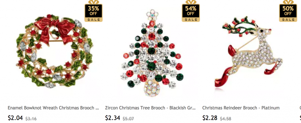 Christmas Brooch’s As Low As $1.25! Plus, Buy More Save More Promo Code!