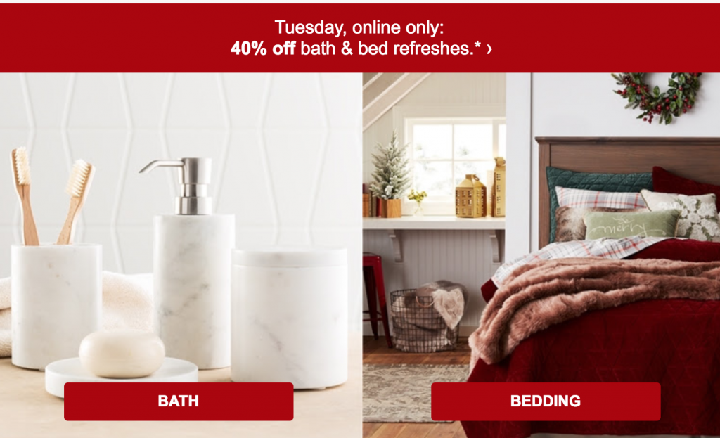TODAY ONLY! Take 40% Off Bed & Bath At Target!