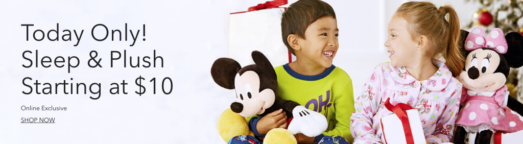 PJ’s & Plush As Low As $10 Today Only At Shop Disney! Plus, $1.00 Embroidery Makes Personalized Fleece Blankets Just $11.00!