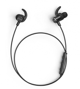 Anker SoundBuds Slim+ Wireless Headphones, Bluetooth 4.1 Lightweight Stereo Earbuds – $22.99