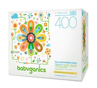 Babyganics Face, Hand & Baby Wipes, Fragrance Free, 400 Count Only $6.65!