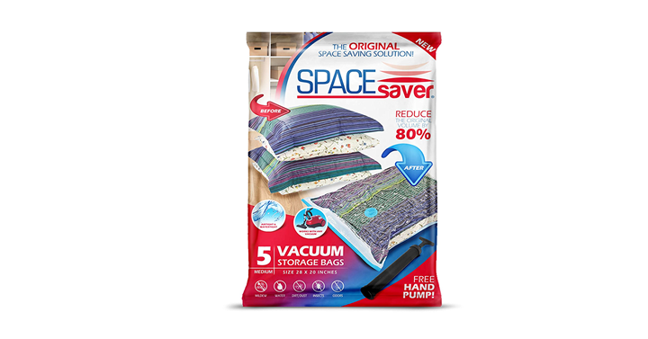 SpaceSaver Premium Vacuum Storage Bags – Just $13.99!