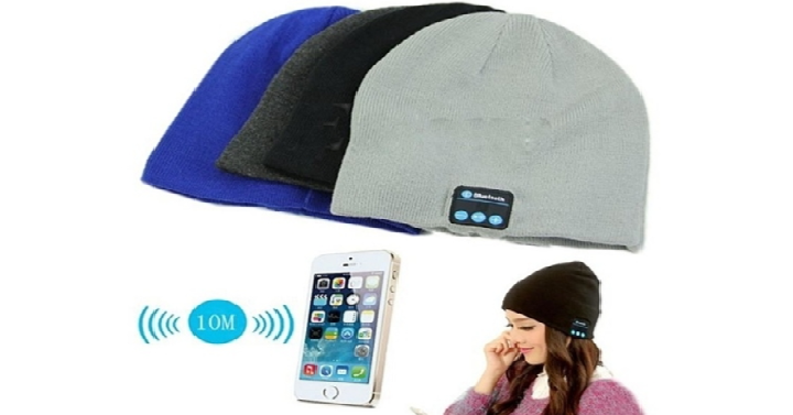 Wireless Bluetooth Beanie Hat with Built-in Headphones Only $11.99 Shipped!