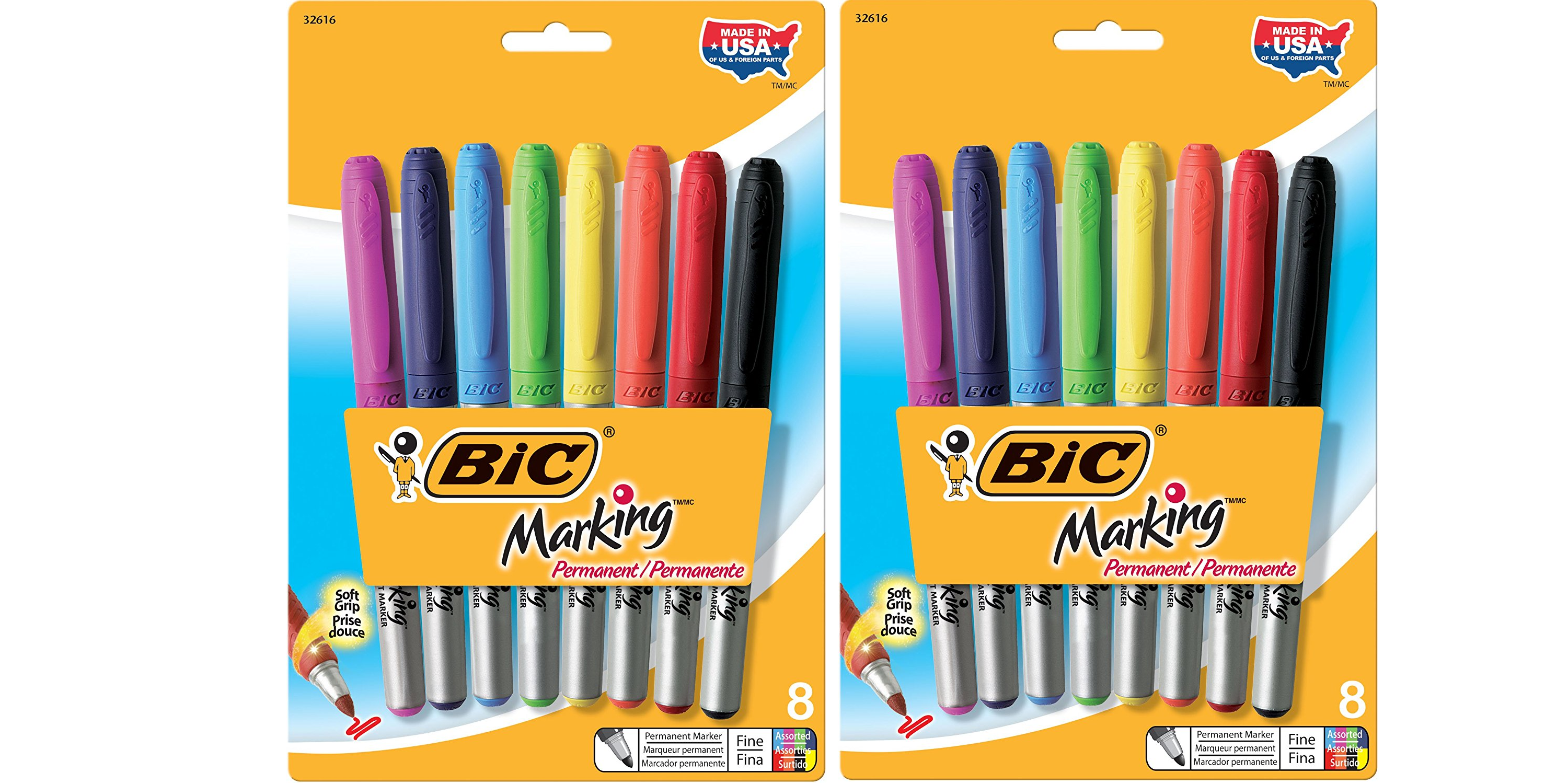 SIX packs of Bic Marking Fine Point Permanent Markers Only $13.88! Just $2.31 per Pack!!