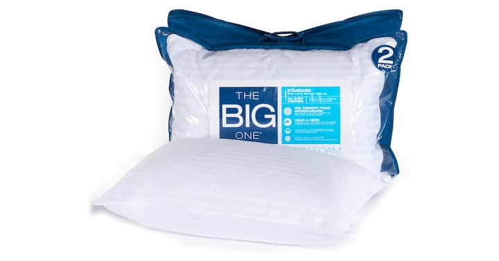 ENDS TONIGHT! The Kohl’s Black Friday Sale! The Big One 2-pack Memory Foam Pillow – Just $16.99!