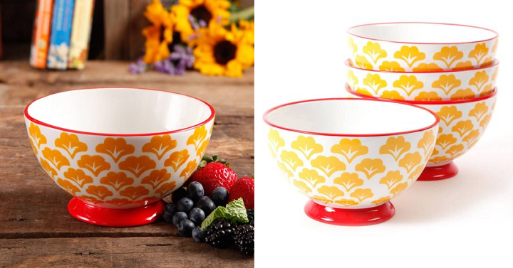 The Pioneer Woman Flea Market Bowls & Mugs Only $9.49 for 4 Set!