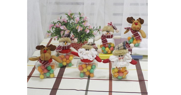 Candy Jars Christmas Ornaments 6Pcs/Set – Just $5.99! Free shipping!