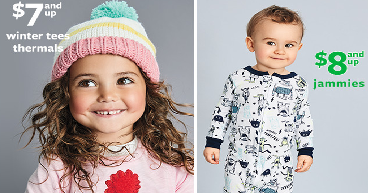 Carters: $5 Doorbuster Deals, $7 Thermals, $8 Pjs + FREE Shipping! (Today, Nov. 8th Only)