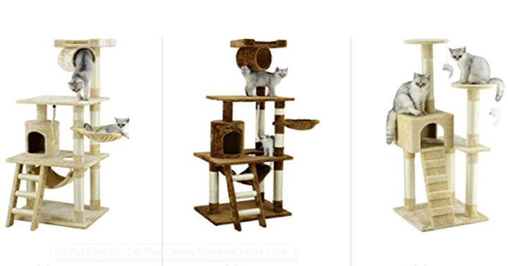 Save 25% or more on select Go Pet Club Cat Trees!