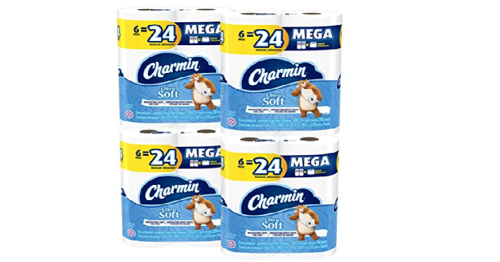 Charmin Ultra Soft Mega Roll Toilet Paper (24 Mega Rolls) Only $18.44 Shipped!
