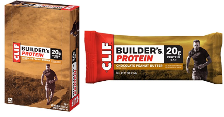 CLIF BUILDER’S Protein Bar Chocolate Peanut Butter (12 Count) Only $8.89 Shipped!