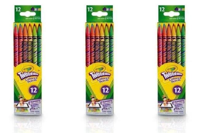 Crayola 12-Count Twistable Colored Pencils – Only $1.50! Great Stocking Stuffer!