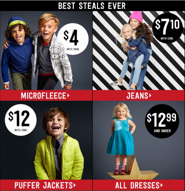 LAST DAY! Crazy 8 Cyber Monday Sale – Kids’ Puffer Jackets Only $12.00 Shipped!