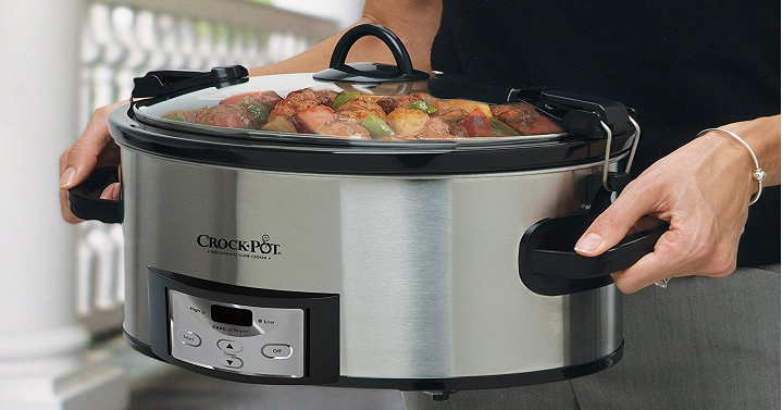 Crock-Pot 6 Quart Programmable Cook & Carry Slow Cooker (with Digital Timer) Only $31.79 Shipped!