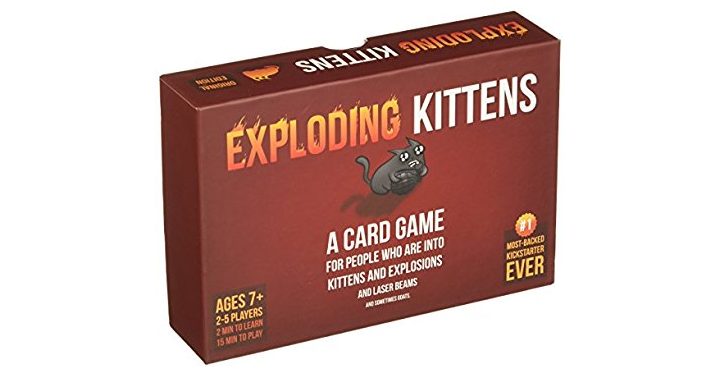 Up to 30% off select Party Games! Exploding Kittens – Just $14.99!