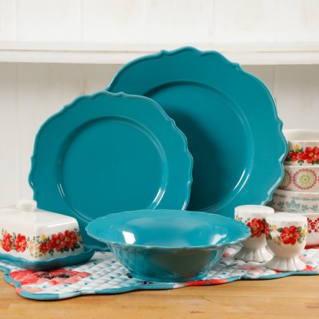 The Pioneer Woman Vintage Ruffle 20 Piece Dinnerware Set Only $29.00! (Reg $59.00)