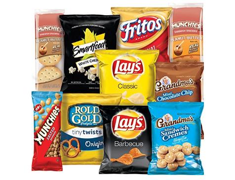 Sweet & Salty Snacks Variety Box, Mix of Cookies, Crackers, Chips & Nuts, 50 Count – Only $13.91!