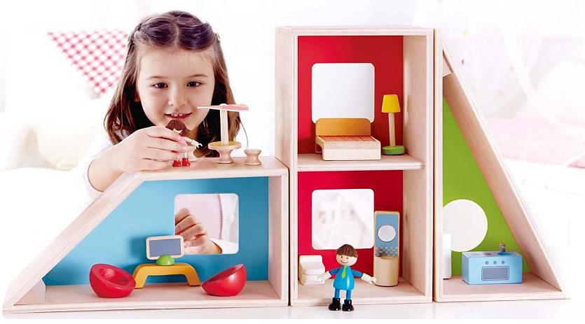 Hape Geometrics Kid’s Wooden Doll House – Only $34.71 Shipped!