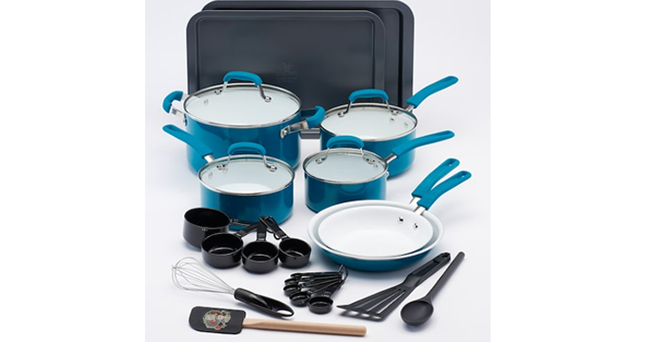 HOT – Today Only!!! Kohl’s Cyber Sale! Stacking Codes! 20% Off Everything Code! $10 off $50 Everything Code! Spend Your Kohl’s Cash! Guy Fieri 25-pc. Ceramic Nonstick Cookware Set – Just $63.99!