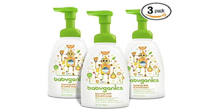 Babyganics Foaming Dish and Bottle Soap 3 Pack Only $8.98 Shipped!