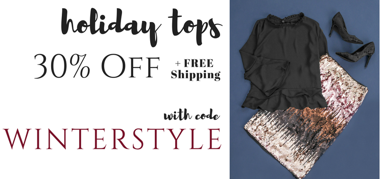 Style Steals at Cents of Style! Holiday Tops for 30% Off! FREE SHIPPING!