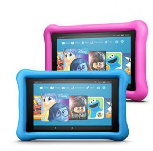 All-New Fire 7 Kids Edition Tablet Variety Pack, 16GB (Blue/Pink) Kid-Proof Case $129.98!