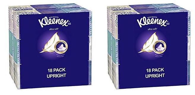 Kleenex Ultra Soft Facial Tissues (Pack of 18) – Only $12.45!