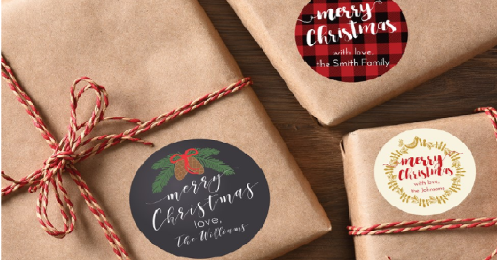 Personalized Holiday Gift Labels (Set of 24) Only $5.49! (Reg. $12)