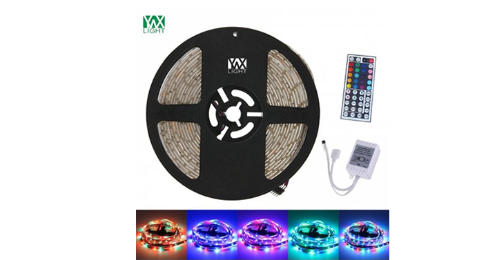 Waterproof Remote Control Flexible LED Light Strips – Just $4.79! Free shipping!