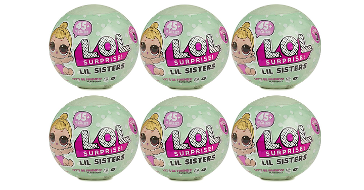 Amazon: L.O.L Surprise! Lil Sisters Mystery Series 2 (6 Pack) Only $39.99 Shipped!