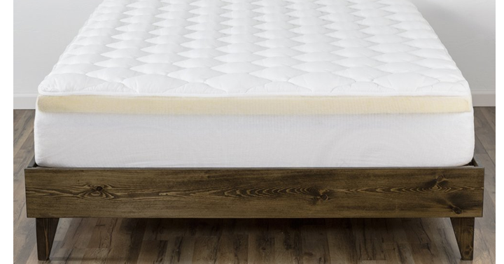 Double Thick Mattress Pad/Topper with Fitted Skirt!